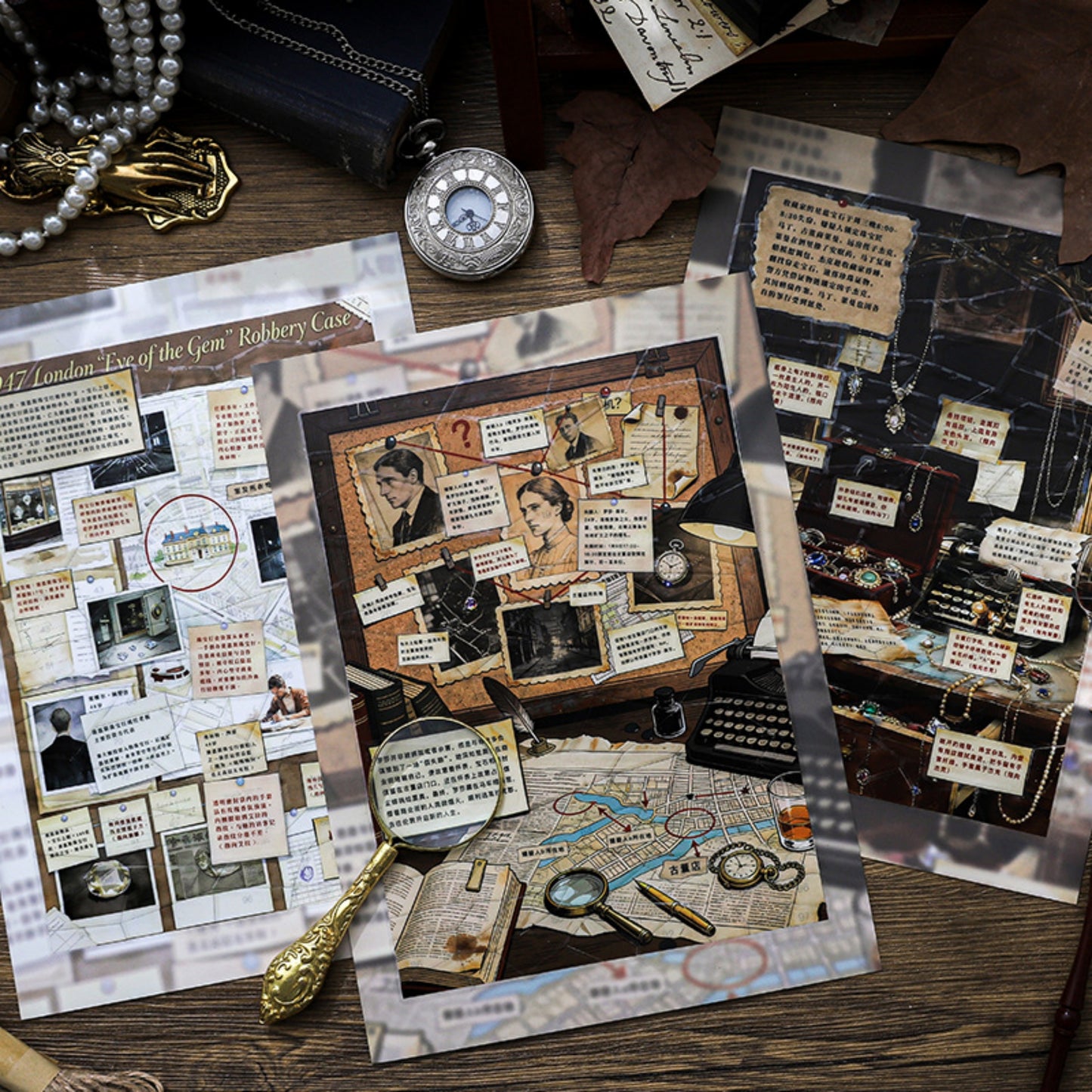 Moss Detective Collection 3D Sticker | 3 Cute Miniature Scenes