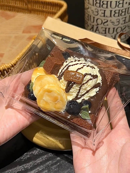 Ice Cream Fruit Toast Squishy