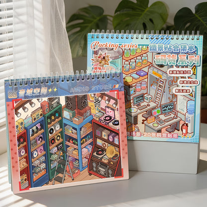 Shelf Display 3D Sticker Book