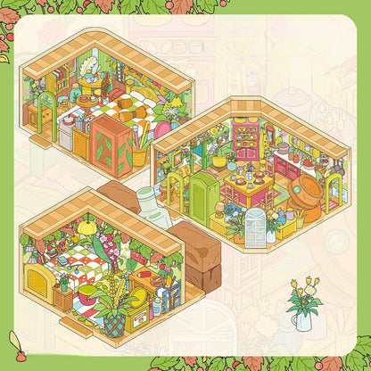 Arrietty's Home 3D Sticker | 3 Cute Miniature Scenes