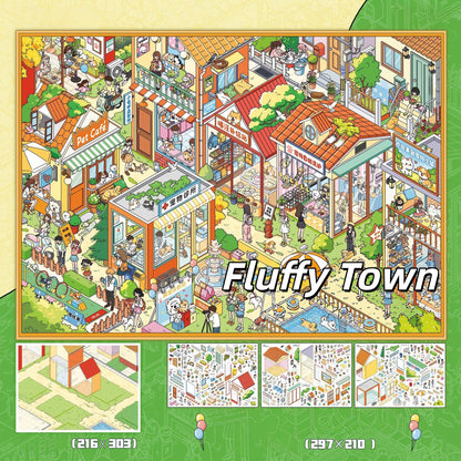 Three Worlds 3D Sticker | 3 Cute Miniature Scenes
