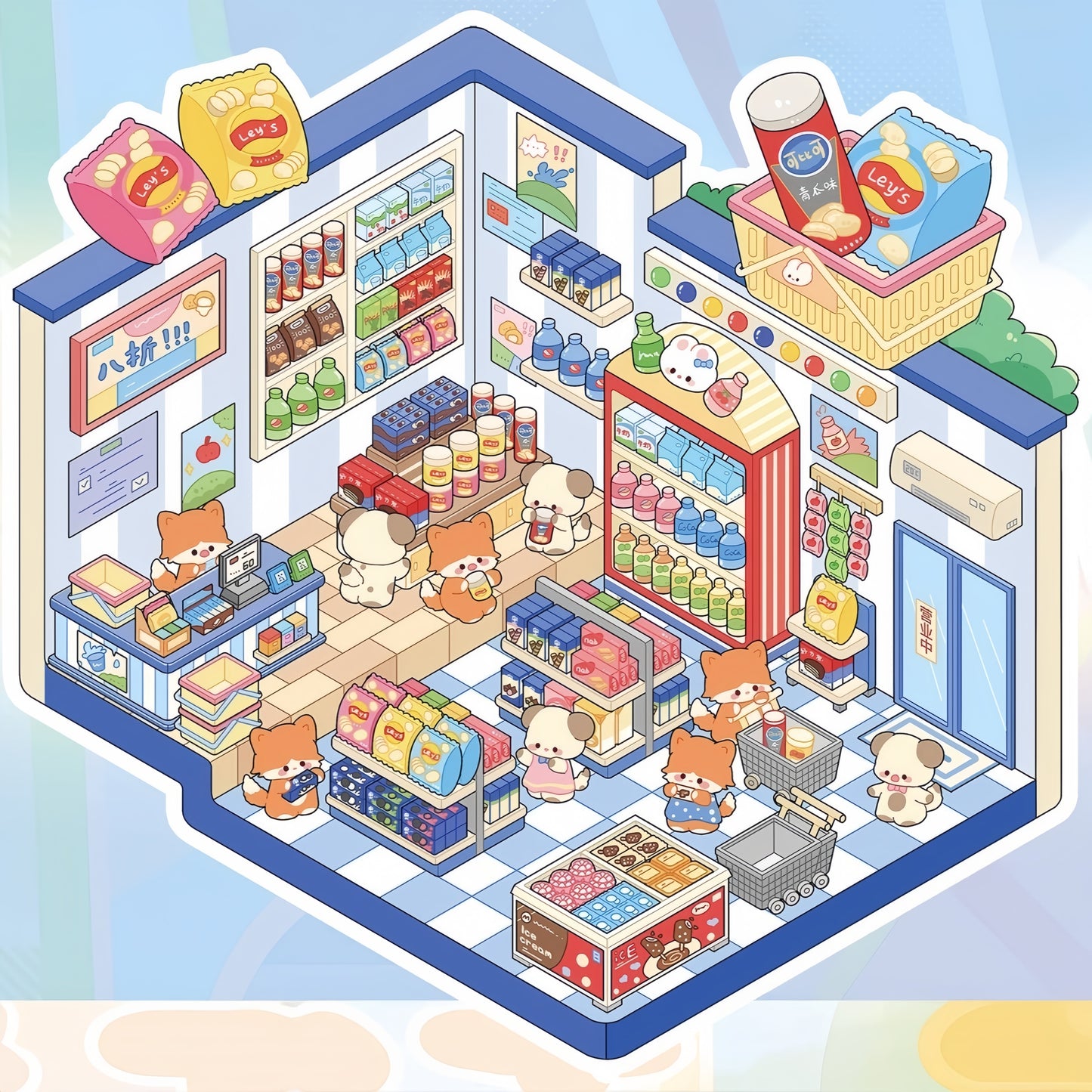 Dream Shop 3D Sticker Book