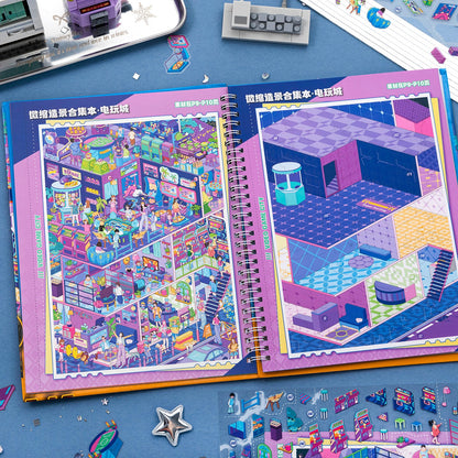 City Cubicle 3D Sticker Book