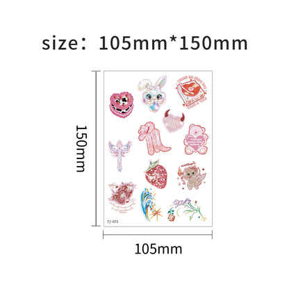 Pink Drama Temporary Tattoo