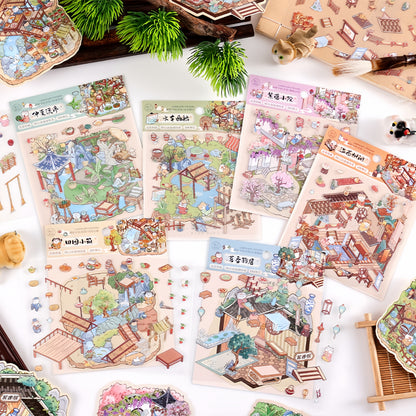 Poetics of Dwelling 3D Sticker | 6 Cute Miniature Scenes