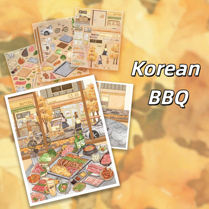 Girls‘ Day 3D Sticker | 4 Cute Miniature Scenes