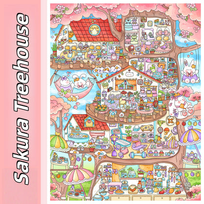 Outdoor Escapes 3D Sticker | 3 Cute Miniature Scenes