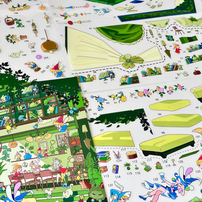 Stops Along the Way 3D Sticker | 4 Cute Miniature Scenes