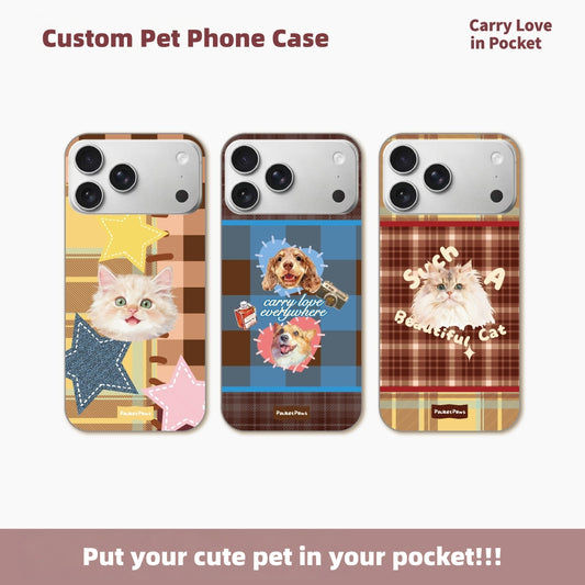 Custom Pet Photo Leather/Silicone Phone Case