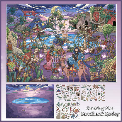 Journeys Beyond 3D Sticker | 4 Cute Miniature Scenes