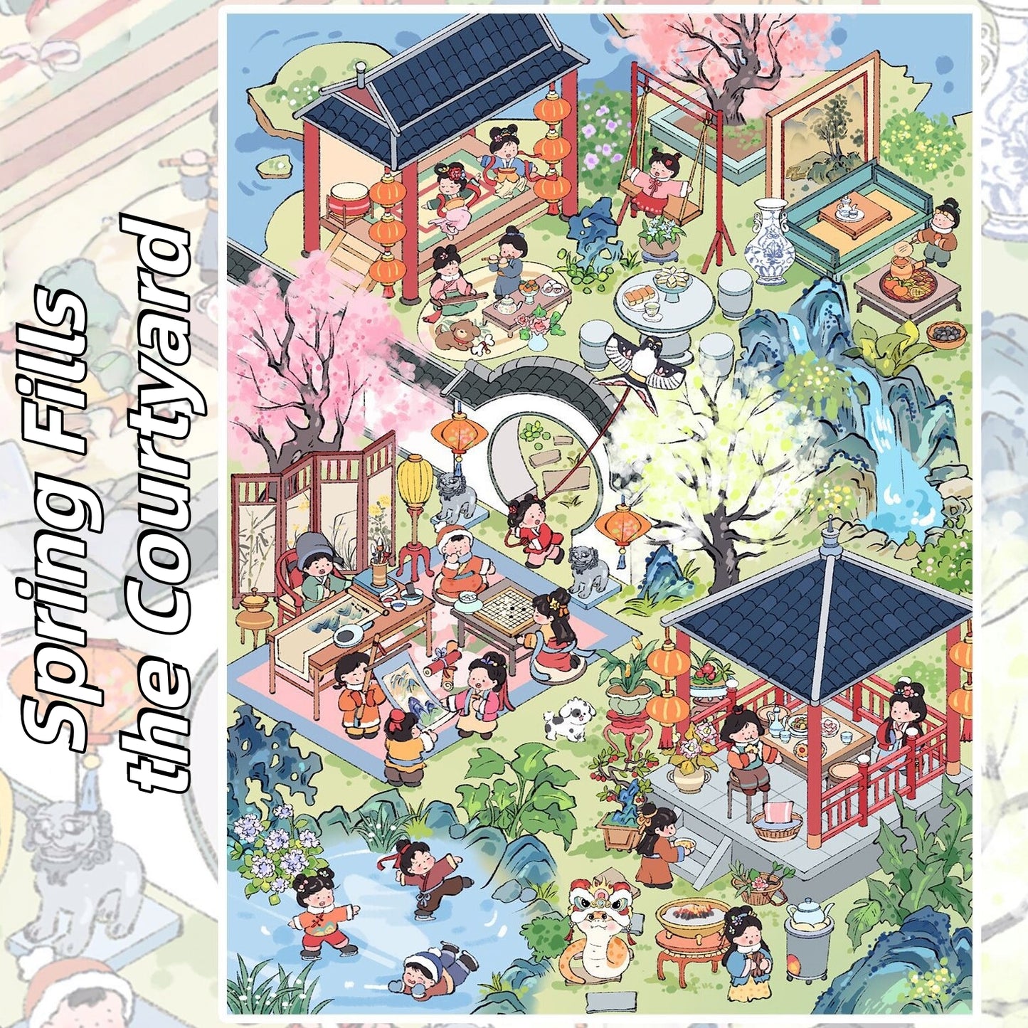 Whimsical Life 3D Sticker | 3 Cute Miniature Scenes