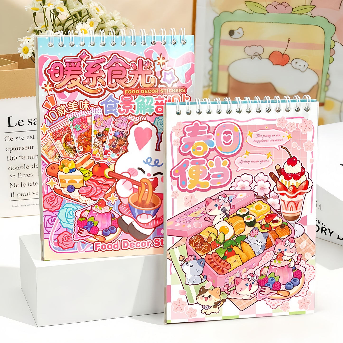 Cozy Food Time 3D Sticker Book