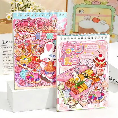 Cozy Food Time 3D Sticker Book