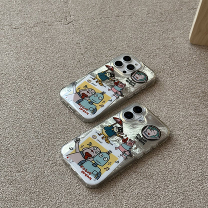 Robot Dream Metal Style Acrylic Phone Case