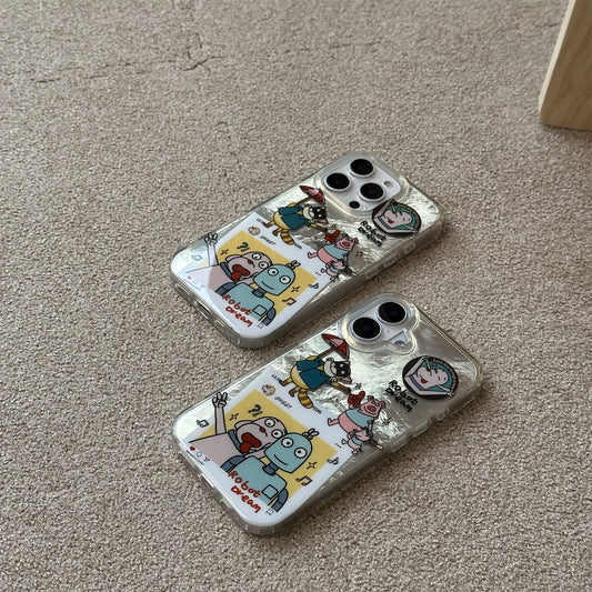 Robot Dream Metal Style Acrylic Phone Case
