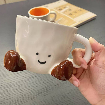 Sitting Feet Ceramic Mug