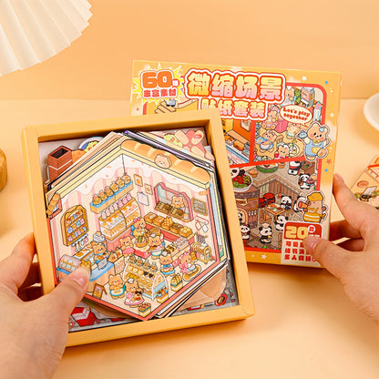 Animal Shop 3D Sticker Book