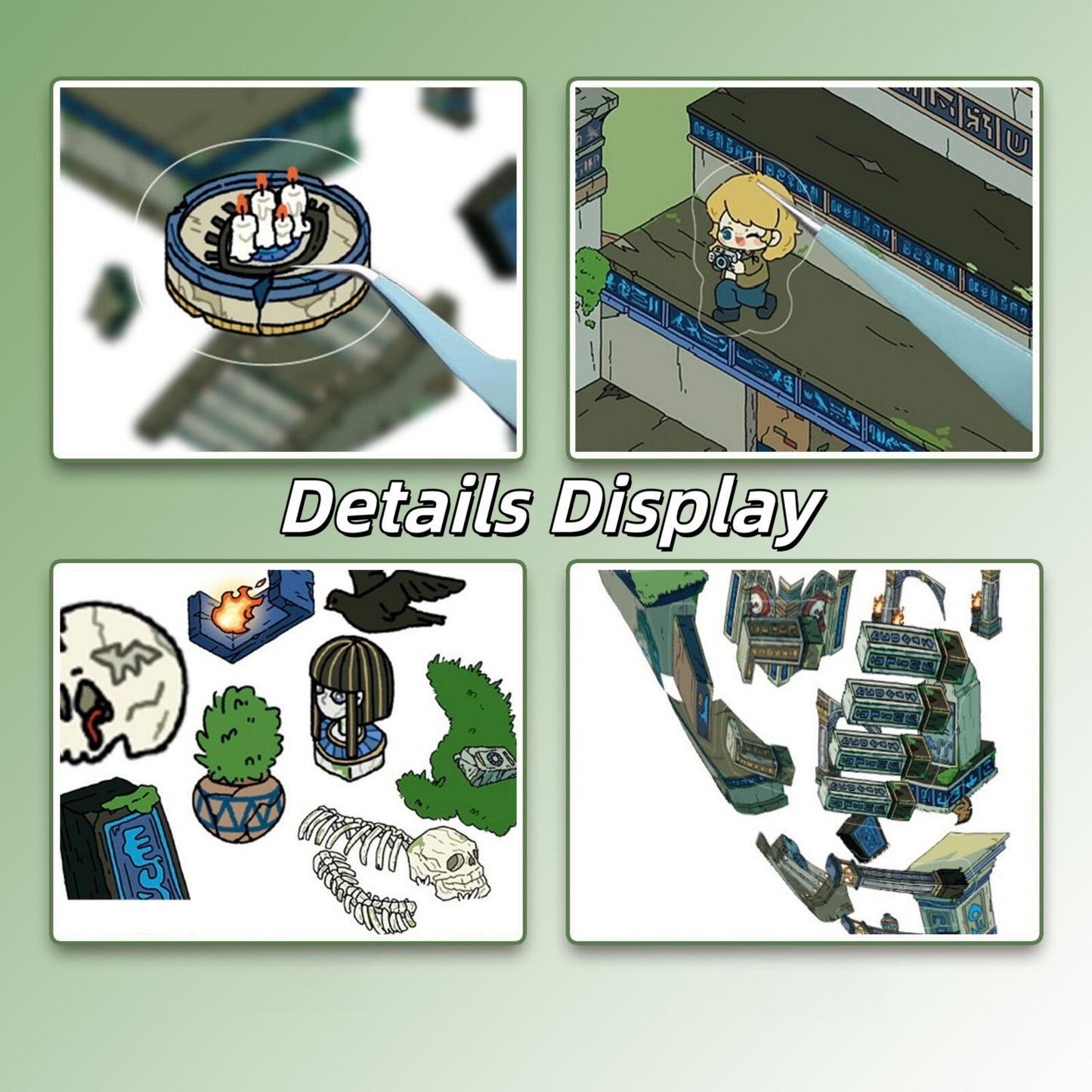 Exploring Ancient Tombs 3D Sticker