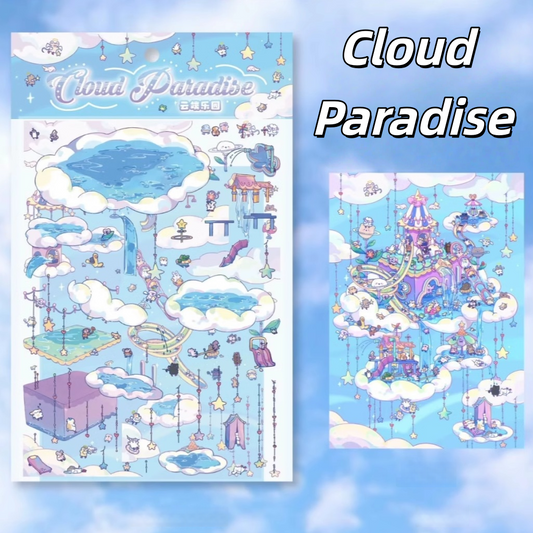 Dream Fairy Tale 3D Sticker | 4 Cute Miniature Scenes