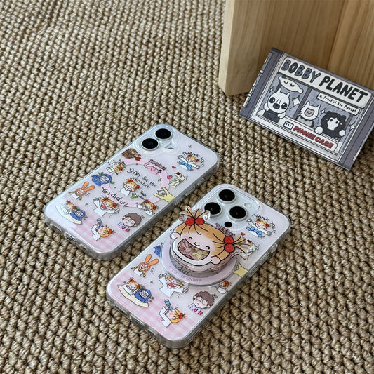 Coco Girl Magnetic Stand Acrylic Phone Case