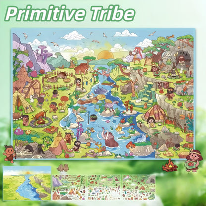 Whimsical Life 3D Sticker | 2 Cute Miniature Scenes