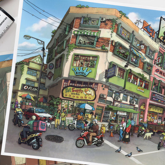 Penang Stroll 3D Sticker