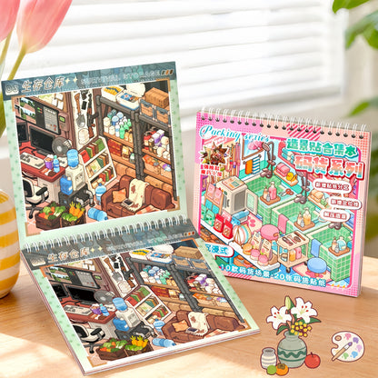 Shelf Display 3D Sticker Book