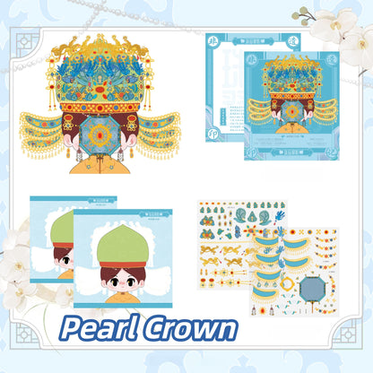 Intangible Cultural Heritage 3D Sticker | 3 Cute Miniature Scenes