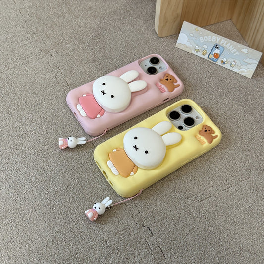 Bunny Stand Silicone Phone Case