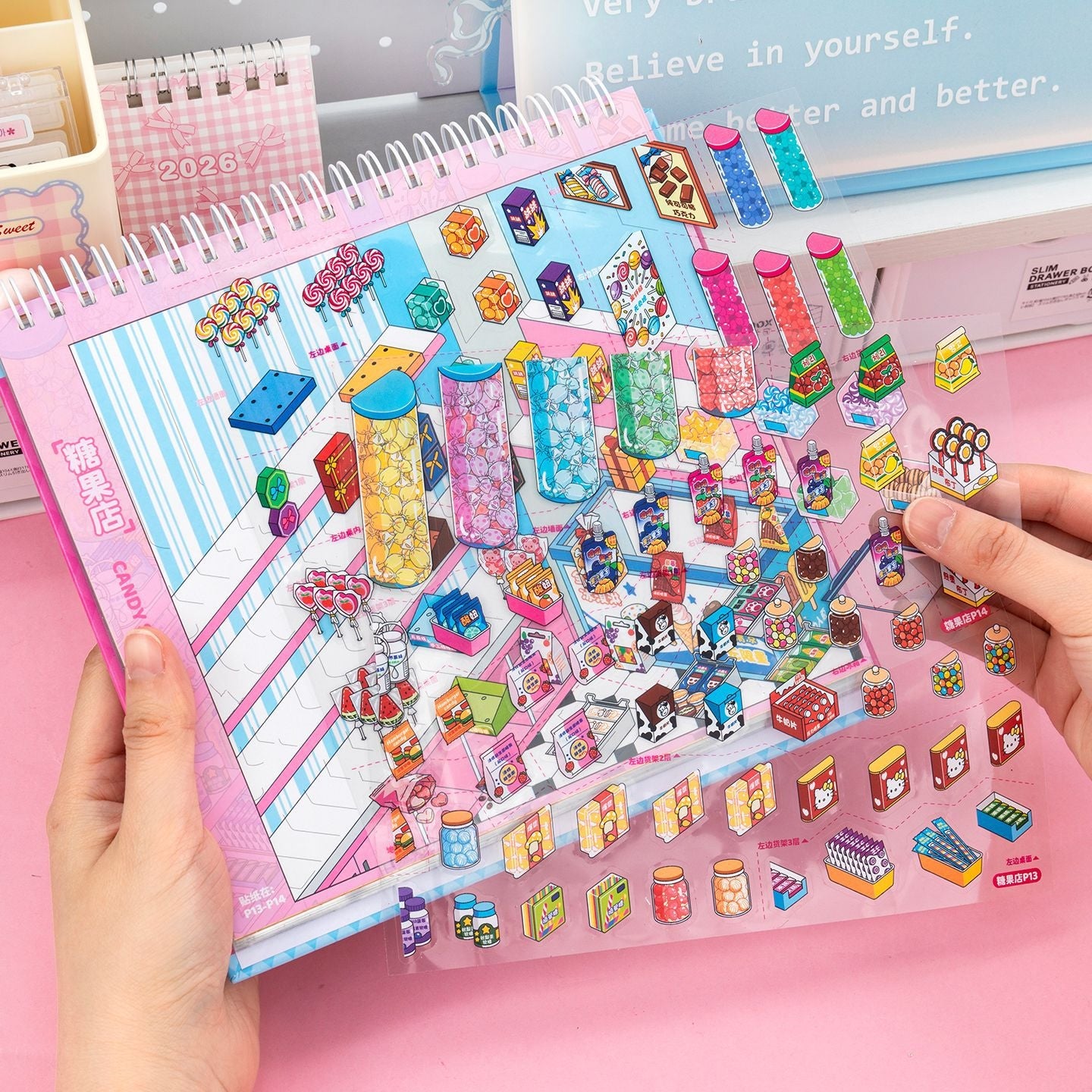 Shelf Display 3D Sticker Book