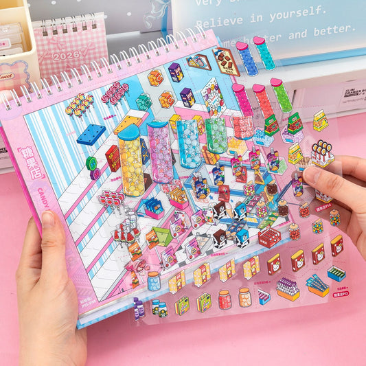 Shelf Display 3D Sticker Book