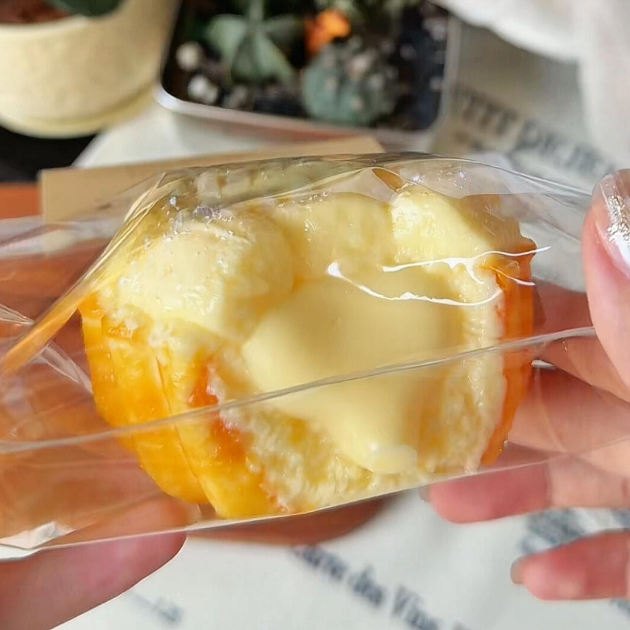 Cheese Lava Nut Marshmallow Squishy