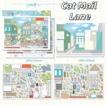 Fantasy Lanes 3D Sticker | 3 Cute Miniature Scenes