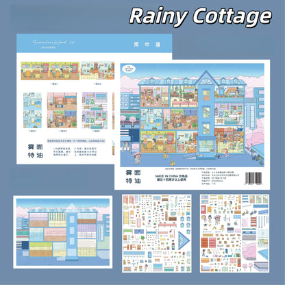 Fantasy Palace 3D Sticker | 3 Cute Miniature Scenes