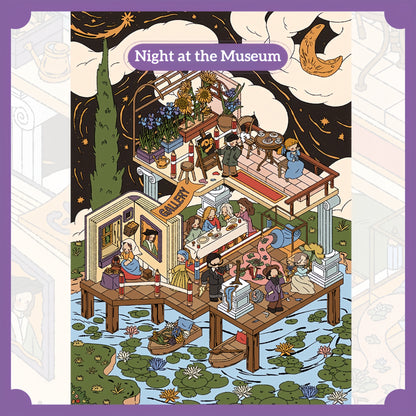 Creepy Storytime 3D Sticker | 4 Cute Miniature Scenes