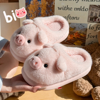 Cozy Piggy Fluffy Slippers