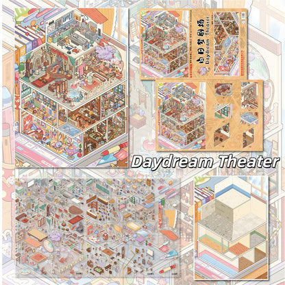 Tiny Havens 3D Sticker | 4 Cute Miniature Scenes