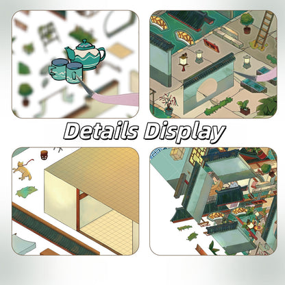 Chinese-style Courtyard 3D Sticker