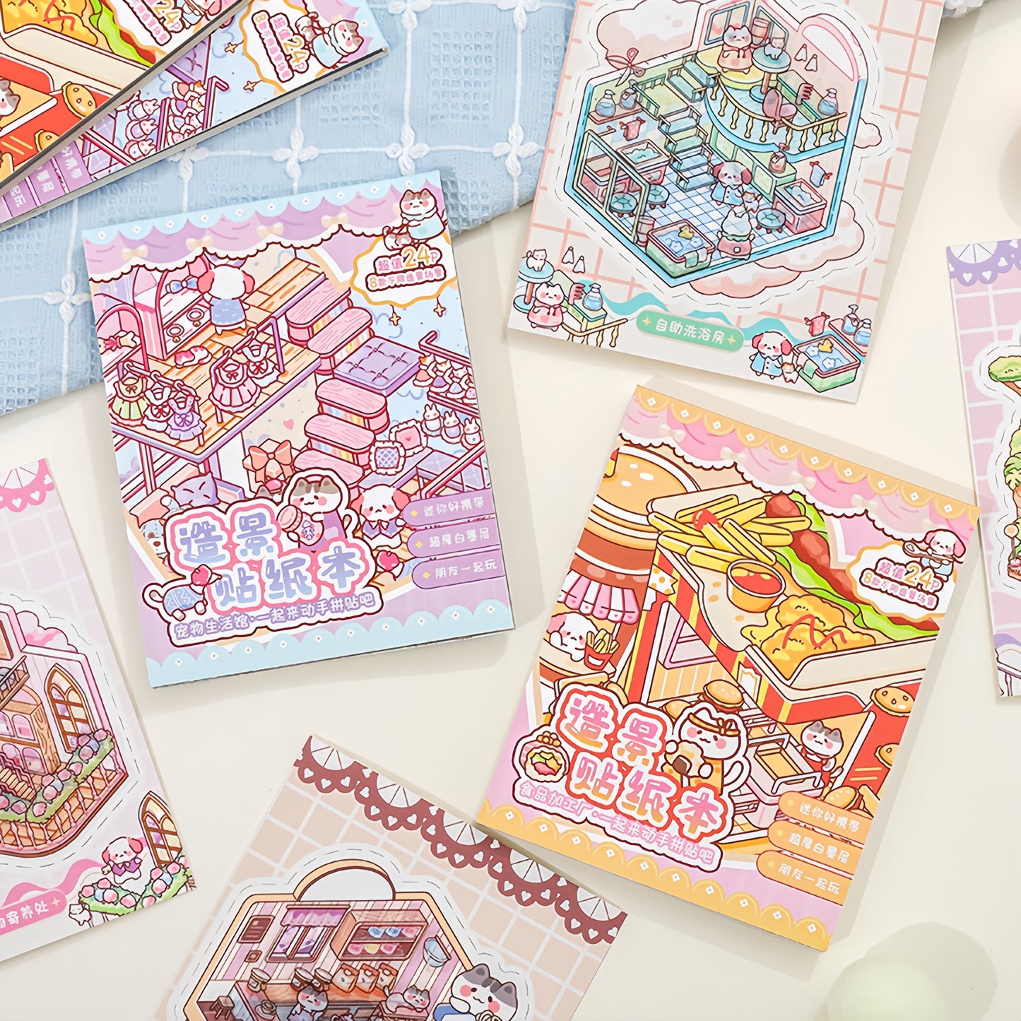 Meow's Daily Life 3D Sticker Book