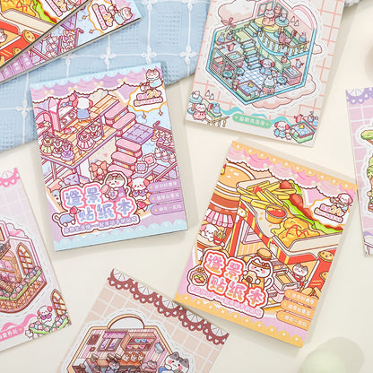 Meow's Daily Life 3D Sticker Book