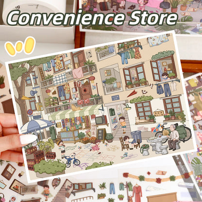 Childhood Memories 3D Sticker | 2 Cute Miniature Scenes