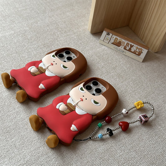 Angry Little Girl Silicone Phone Case