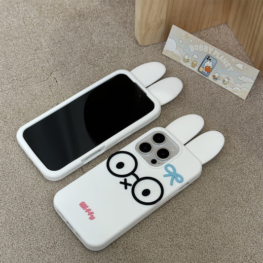 Glasses Bunny Silicone Phone Case