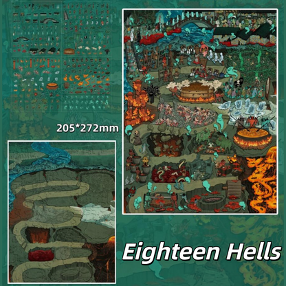 Eighteen Hells 3D Sticker