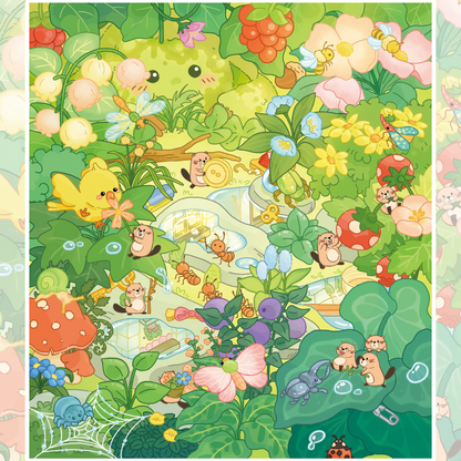Beaver's Adventure 3D Sticker | 3 Cute Miniature Scenes