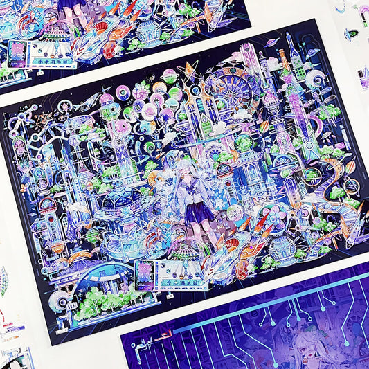 Dreamcore Amusement Park 3D Sticker