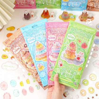 Sweet Bites 3D Stackable Stickers | 4 Cute Miniature Themes
