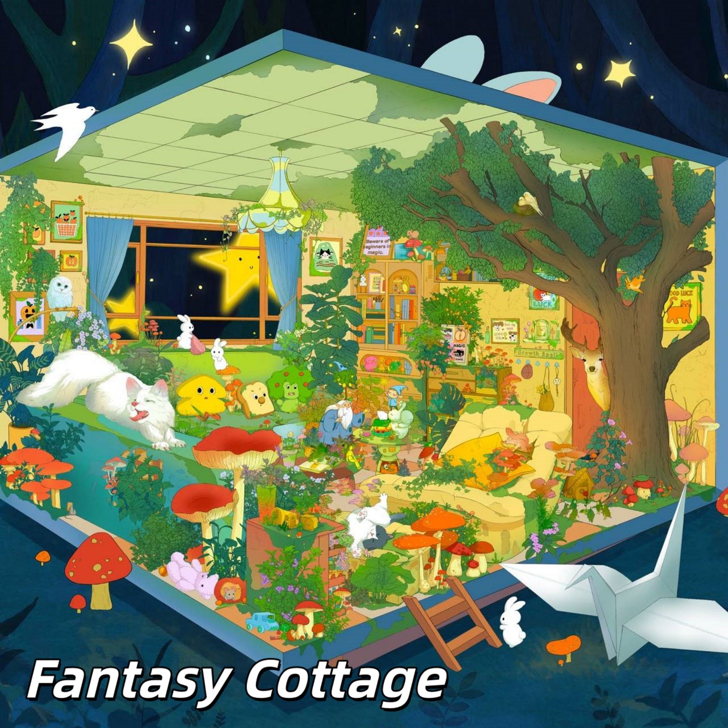 Dream Daily 3D Sticker | 4 Cute Miniature Scenes