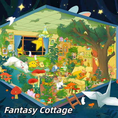 Dream Daily 3D Sticker | 4 Cute Miniature Scenes