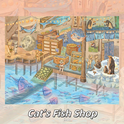 Magic World 3D Sticker | 4 Cute Miniature Scenes